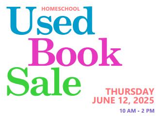 Used Book Sale hosted by Kettle Moraine Home Educators (KMHE) Thursday, June 13, 2024 | 10am-2pm Jackson Town Hall, 3146 Division Road Jackson | All are welcome. Cash sales.